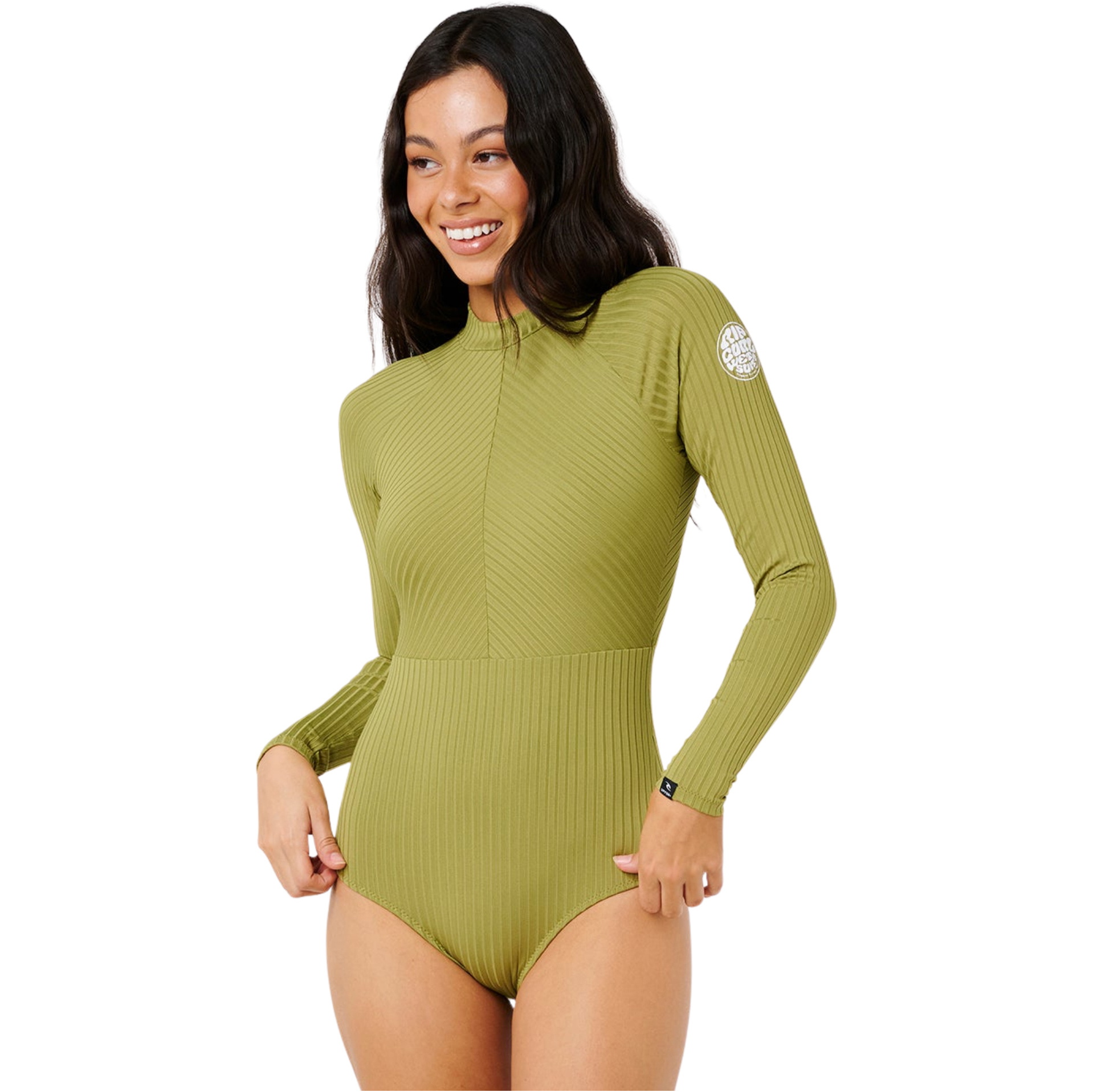 2026 Rip Curl Womens Premium Surf Long Sleeve Surf Suit 15CWRV - Green Olive